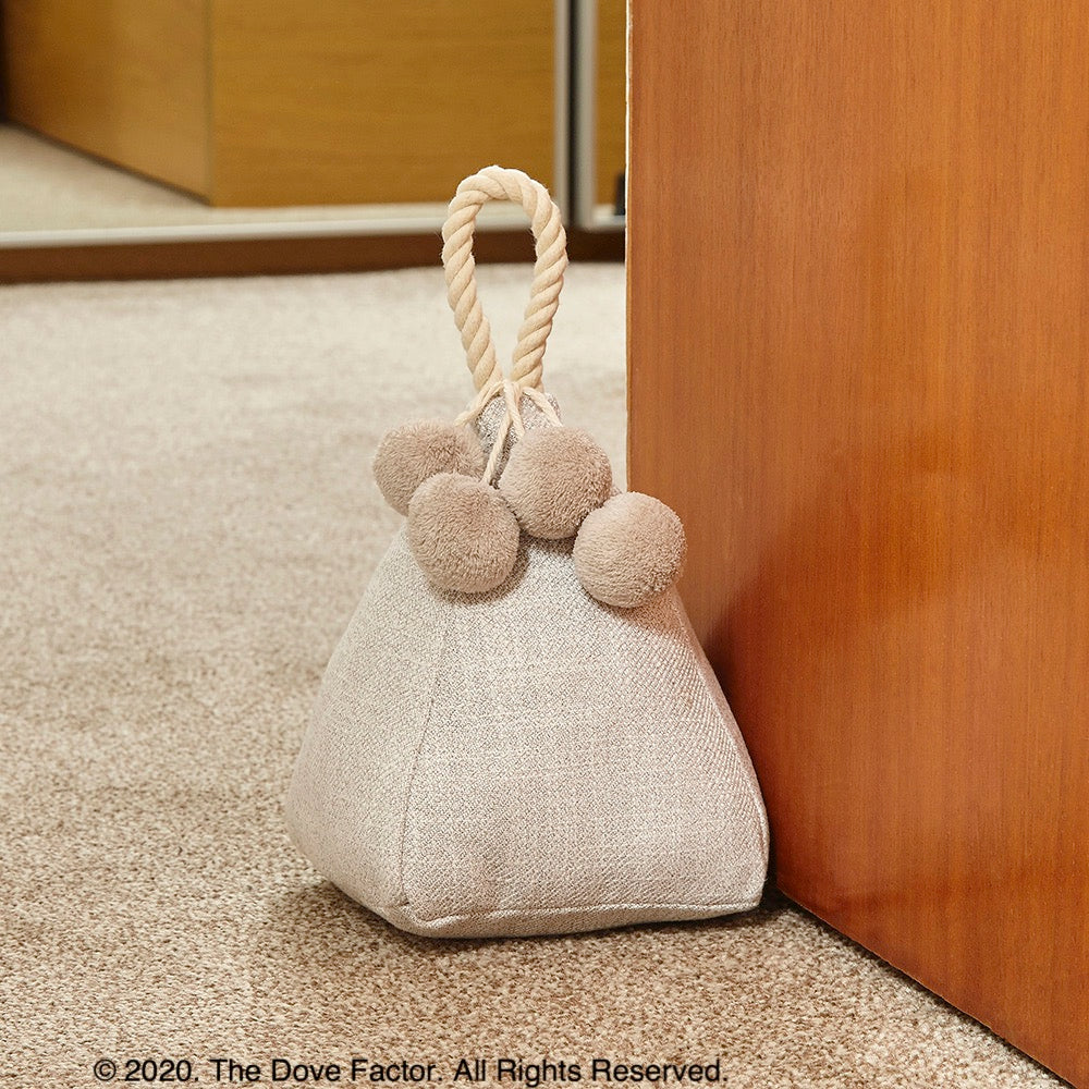 Eggshell Fabric Door Stop