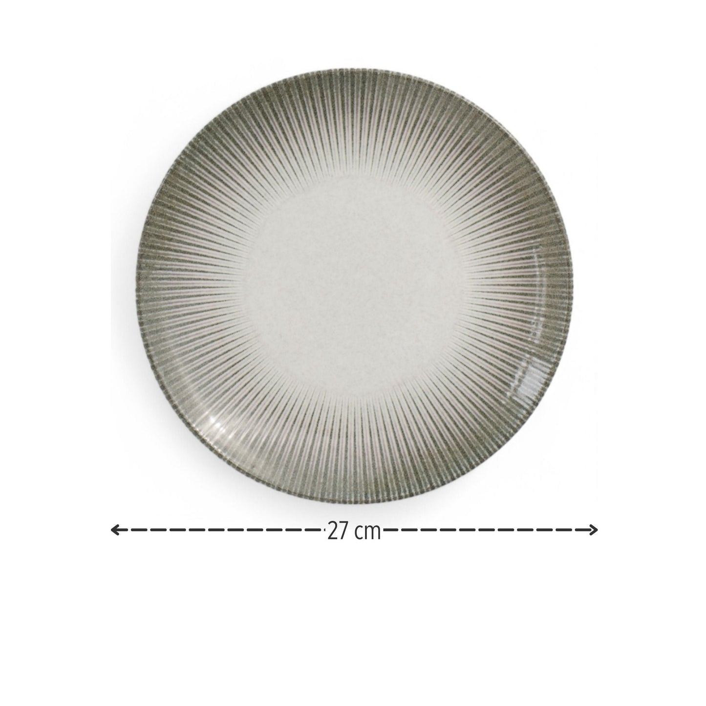 Porcelain Dinner Plate - Sark Series, Blue - 25cm Diameter (Imperfect