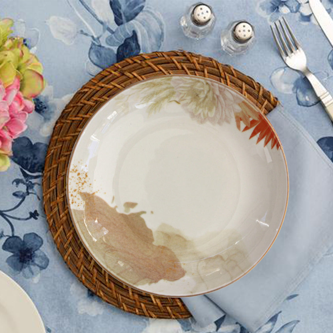 Porcelain Pasta Bowl - Rochelle, Bloom - 25cm Diameter