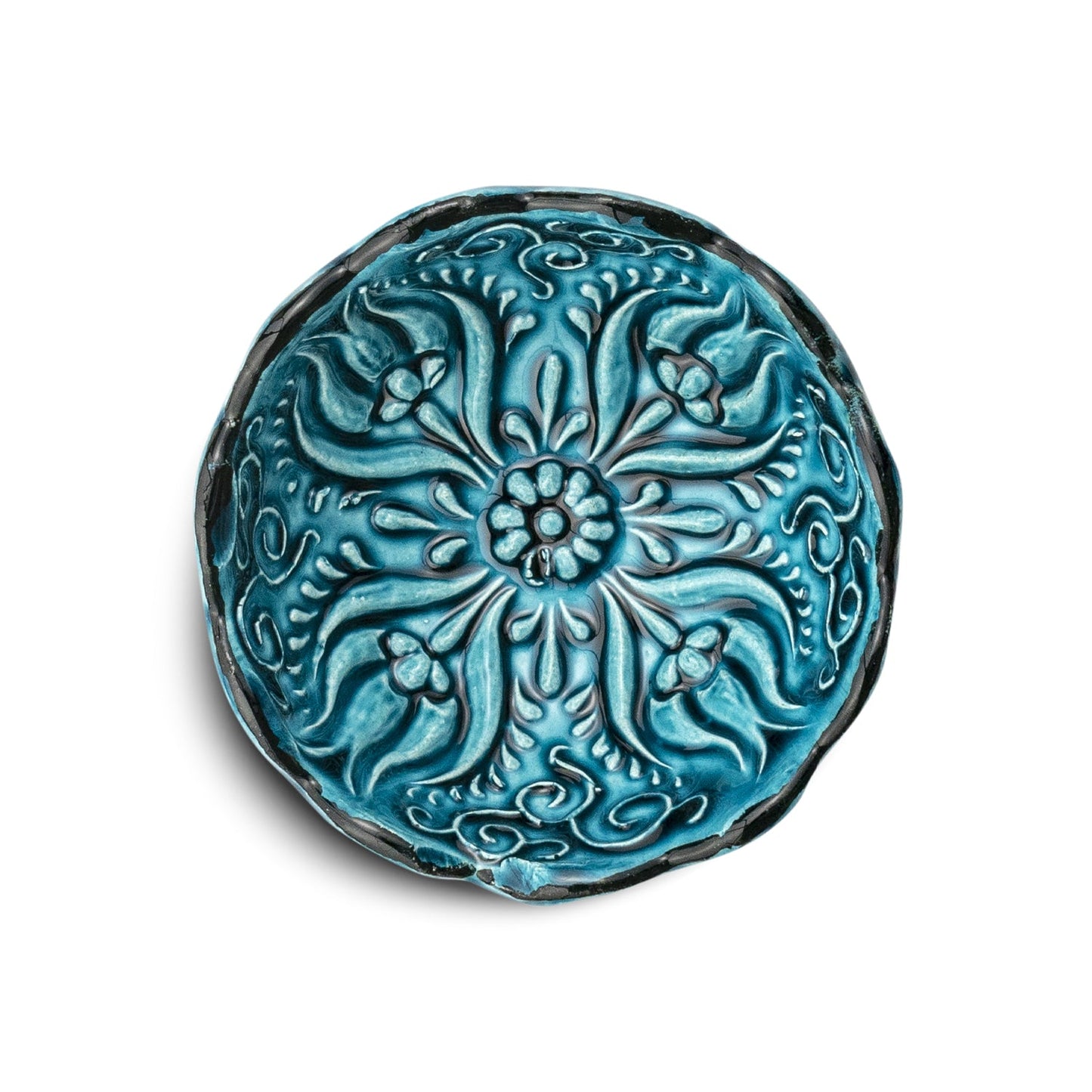 Ceramic Dip Bowl – Iznik, Turquoise – 8cm