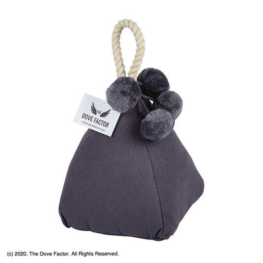 Grey Fabric Door Stop