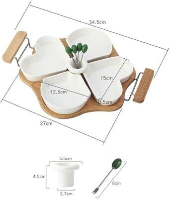 Ceramic Divided Serving Tray