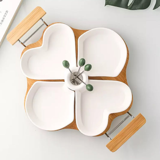 Ceramic Divided Serving Tray