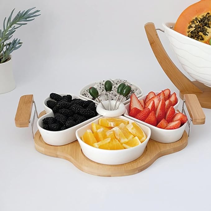 Ceramic Divided Serving Tray