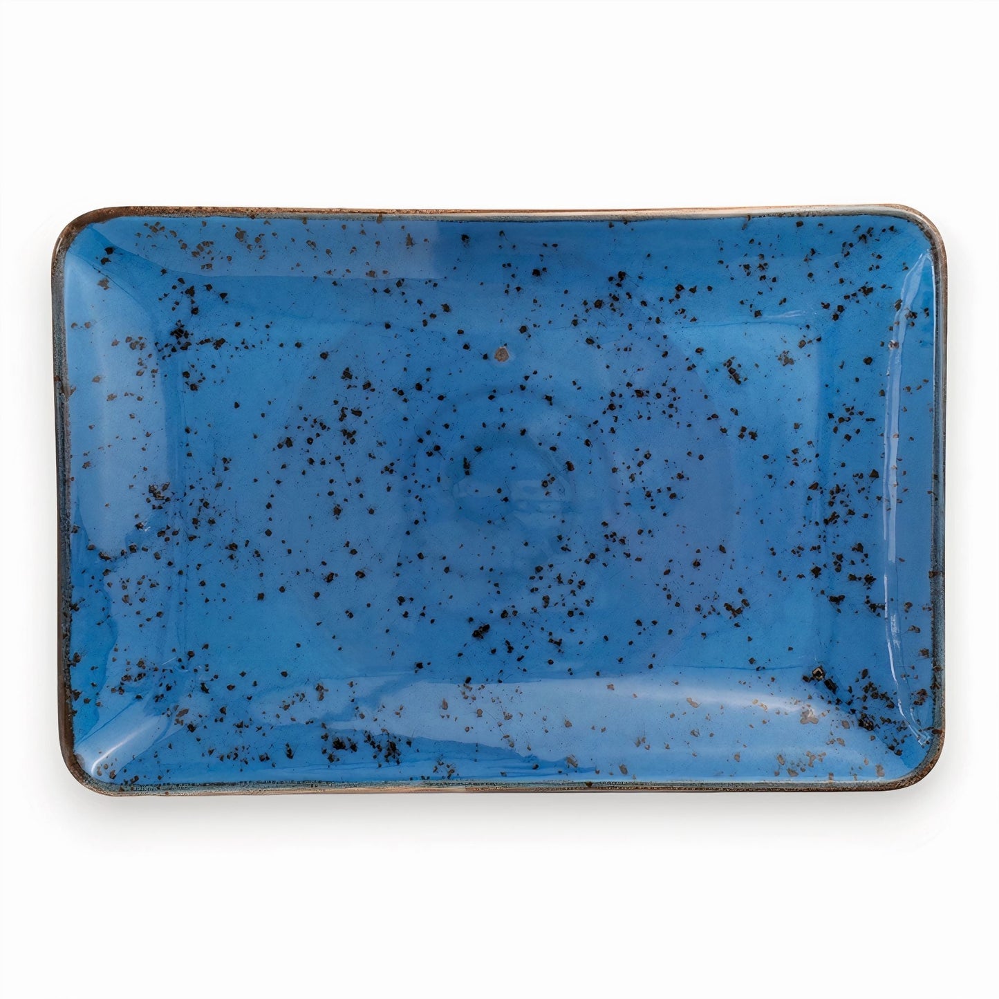 Porcelain Serving Plate - Fairlie Series, Blue - 30x20cm
