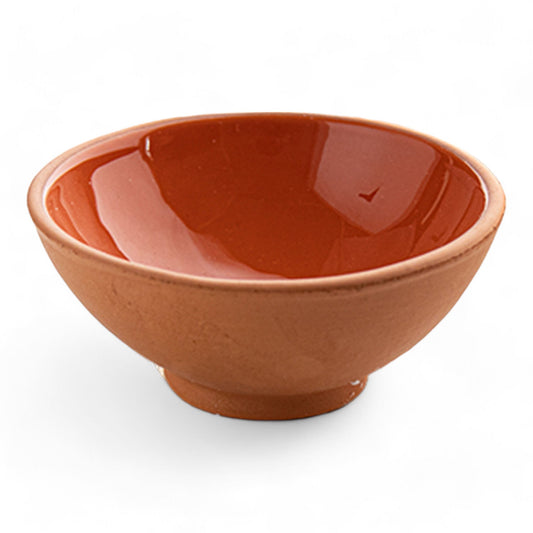 Terracotta Dip Bowl – Ruabon, Burnt Orange – 8cm